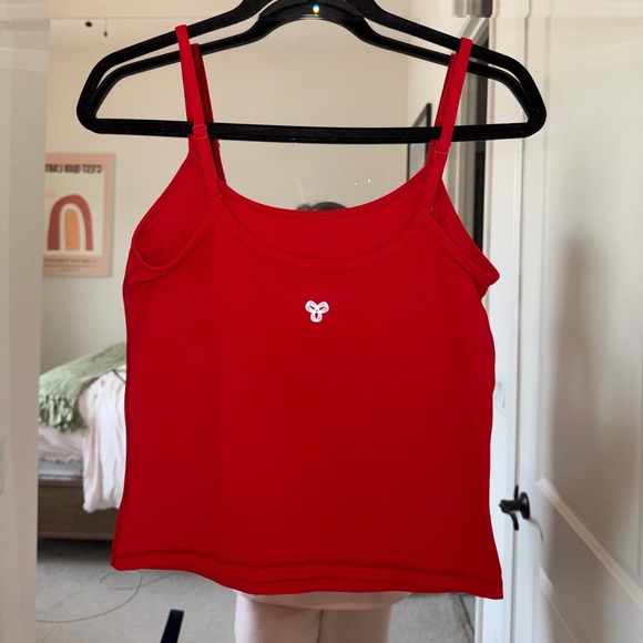 Aritzia 4-Piece Red BUTTER Set ❤️ Zip Up + Shorts + Bra + Tank | Size M / 6 - Picture 9 of 11